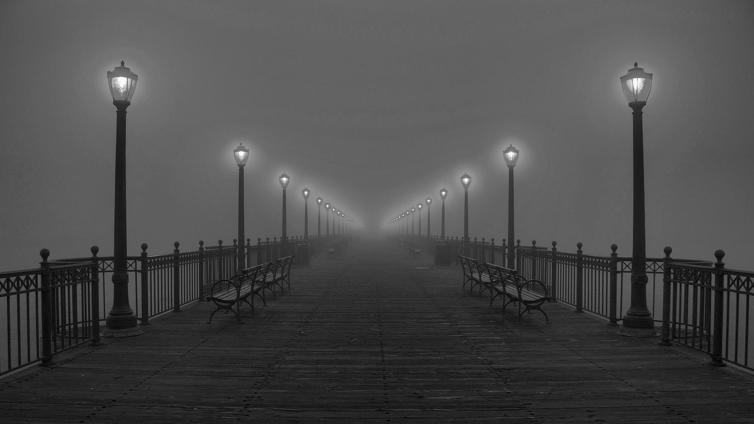 迷雾下的道路